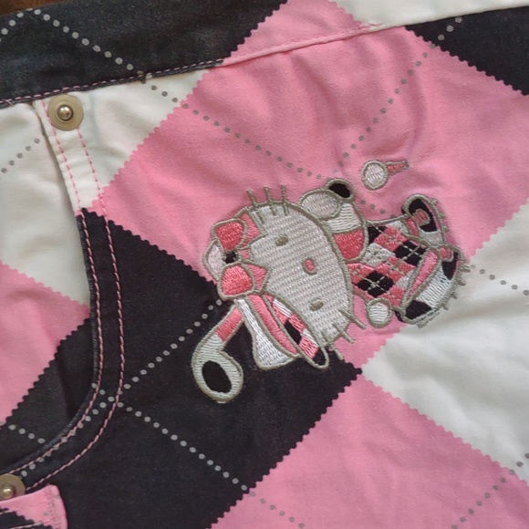 RARE!! Hello Kitty Argyle Golf Pants - Picture 3 of 9